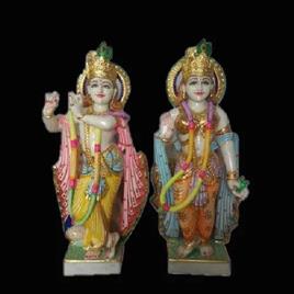 4 Feet Radha Krishna Marble Statue