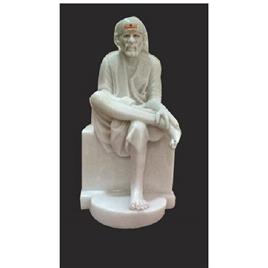4 Feet Sai Baba Marble Statue