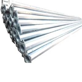 9 Meter Gi Octagonal Pole In Bharatpur Bharat Power Project, Base Plate Size: 260X260X16 mm