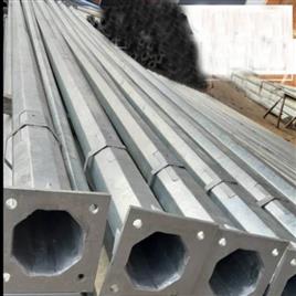 9 Meter Octagonal Poles, Base Plate Size: 250 x 250 x 12 mm (L x W x T)