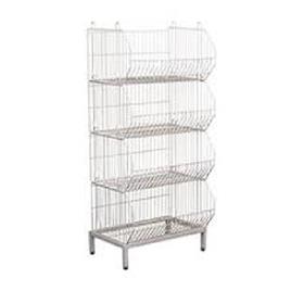 Alligator Display Rack Ms Powder Coated, No. of Shelves: 4