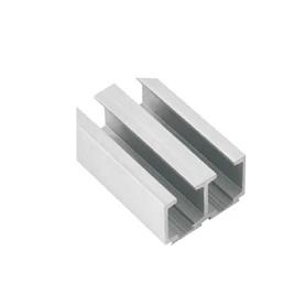 Aluminium Double Glass Channel
