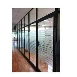 Aluminium Glass Office Partition 3, Surface Treatment: PE Coated