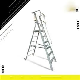 Aluminium Ladder Cage Type With Hand Rail, Usage/Application: Industrial