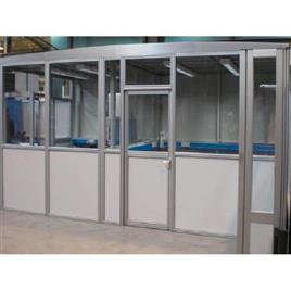 Aluminium Partition Door, Color: Silver