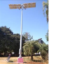 Aluminium Round 18M Solar High Mast Lighting Pole
