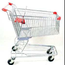 Asian Style Stainless Steel Shopping Trolleys, Caster Size: 4"