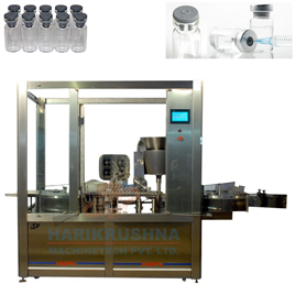 Automatic Eight Head Liquid Vial Filling With Rubber Stoppering Machine In Ahmedabad Harikrushna Machinetech Pvt Ltd