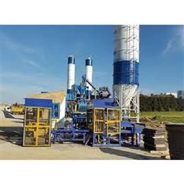 Automatic With Batching Plant Solid Concrete Block Making Machine, Power: 64 HP