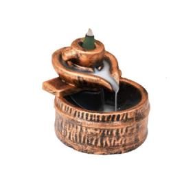 Backflow Smoke Fountain Burner Or Incense Holder Set