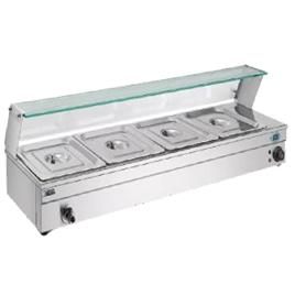 Bain Marie Table Top With Shelf Glass