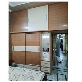 Bedroom Wooden Wardrobe 3, Surface Finish: Laminated