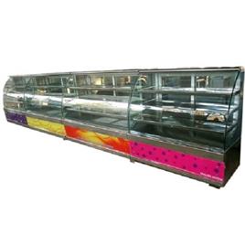 Bend Glass Display Counter 2, Size: Customized