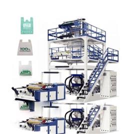 Biodegradable Carry Bag Making Machines, Bag Material: FABRIC