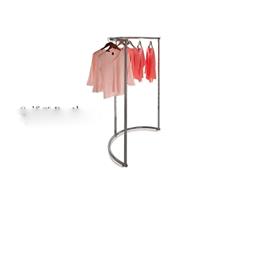 Black Free Standing Unit Garment Spiral Rack, Usage/Application: Supermarket