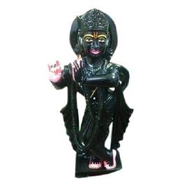 Black Marble Krishna Statue, Height: 4 Feet