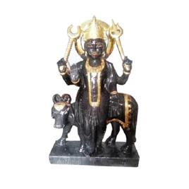 Black Marble Shanidev Statue, Material: Marble