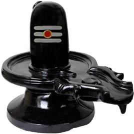 Black Marble Shivling 7, Material: Marble