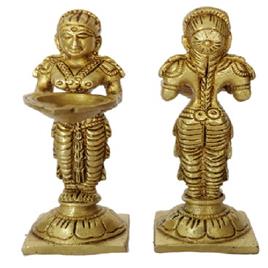 Brass Deep Lady Statue, Usage/Application: Decoration