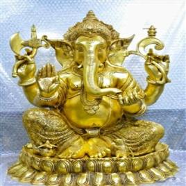 brass ganesha statue