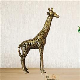 Brass Giraffe Statue