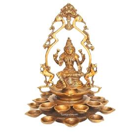 Brass Laxmi Diya