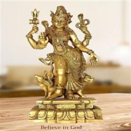 Brass Lord Ardhnarishwar Statue