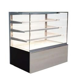 Brown Pizza Display Counter, Material: Stainless Steel And Glass