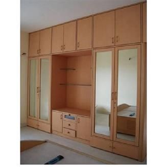 Brown Plywood Modern Wooden Wardrobe