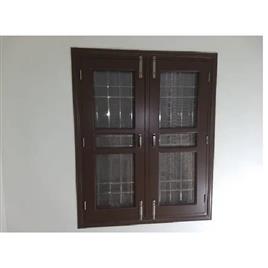 Brown Wooden Window, Window Size( H x W) ft: 3 X 4 Feet