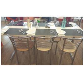 Cafeteria Chair And Table, Seat Material: Compresses ply