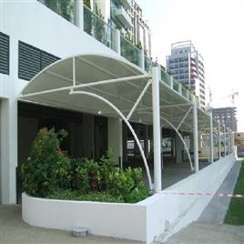 Car Porch Parking Shed - PVC Dome, 10x15 Feet, White, 10-14 Feet Height, 900 GSM, Waterproof, Fireproof, UV Resistant, Modular Design, Shrink Resistant