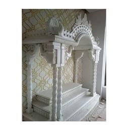 Carved Makrana Marble Pooja Mandir