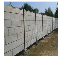 Cement Block Compound Wall