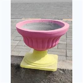 Cement Flower Pot, Is It With Vase: With Vase