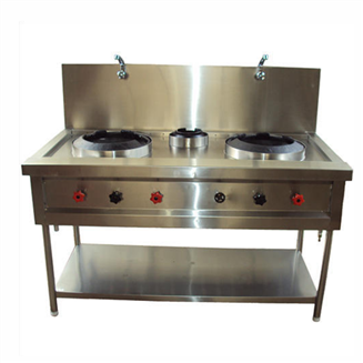 Chinese Burner Cooking Range Three Burner Chinese Range