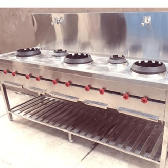 Chinese Cooking Range With Drain Tap