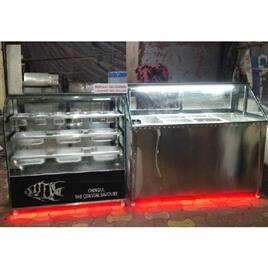 Cooling Display Counter 5, Material: Stainless Steel And Glass