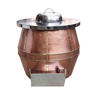 Copper Tandoor, Shaped: Round