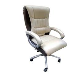 Cream Boss Chair, Seat Material: Leather