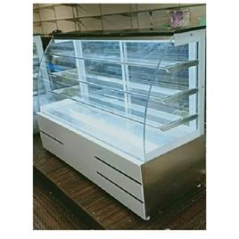 Curved Glass Display Counter 18, Height: Standard