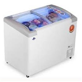 Curved Glass Green Freezer, Capacity Cooling (Ltrs): 420L