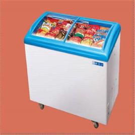 Curved Glass Top Deep Freezer 2, Temperature Range: -18 to -22 Degree C