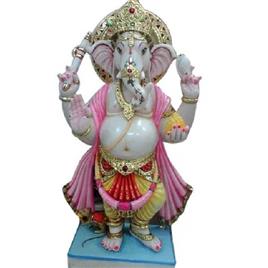 Customized Marble Ganesha Statue, Weight: 90 Kg