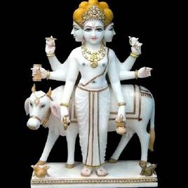 marble dattatreya statue
