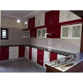 Decorative Modular Kitchen 4, Counter Top Material: Granite, Artificial Marble