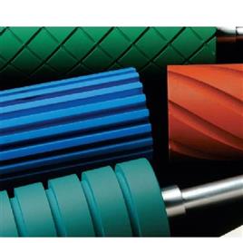 Diamond Grooved Rubber Roller, Roller Diameter: 65 mm