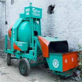 Diesel Engine Rm800E Reverse Drum Mixer For Construction, Chassis Material: Mild Steel