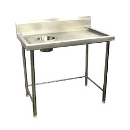 Dirty Dish Landing Table 2, Tubular Legs: 1020 L