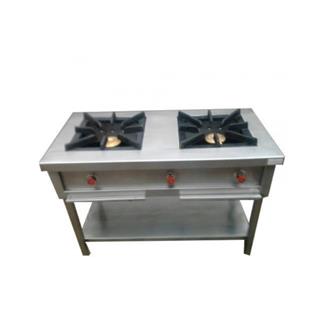 Double Burner Range Stainless Steel